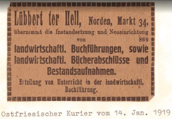 Steuerberatung-seit-1919 k Erste Anzeige der Steuerkanzlei